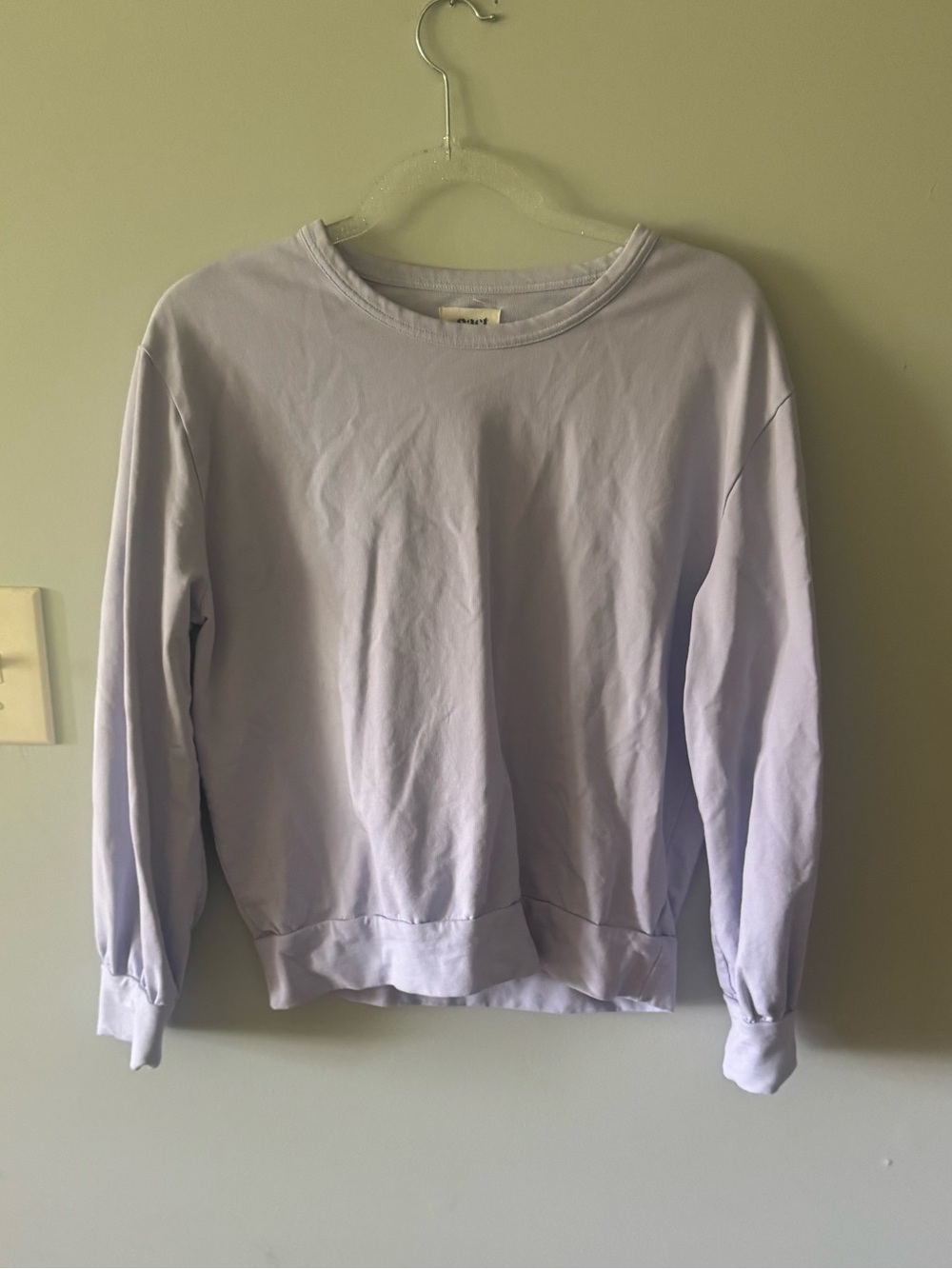 Pact Women's Lavender Crewneck Sweatshirt